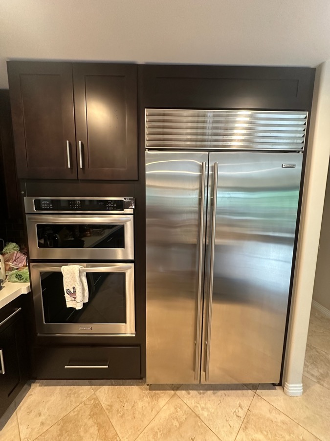 Built-in Sub-Zero refrigerator repair in Rancho Santa Fe